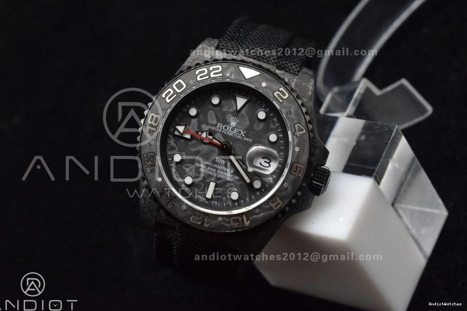 Edition OMF All GMT DIW Black Black on SA3186 Nylon Black 423 Carbon Practical CHS Best Dial Strap 0831